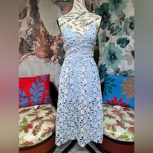 Lace Blue Dress